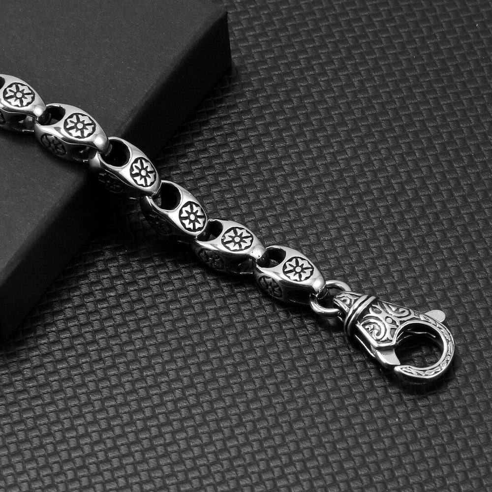 Bracelet femme acier inoxydable, fleur – Vente Flash Bijoux