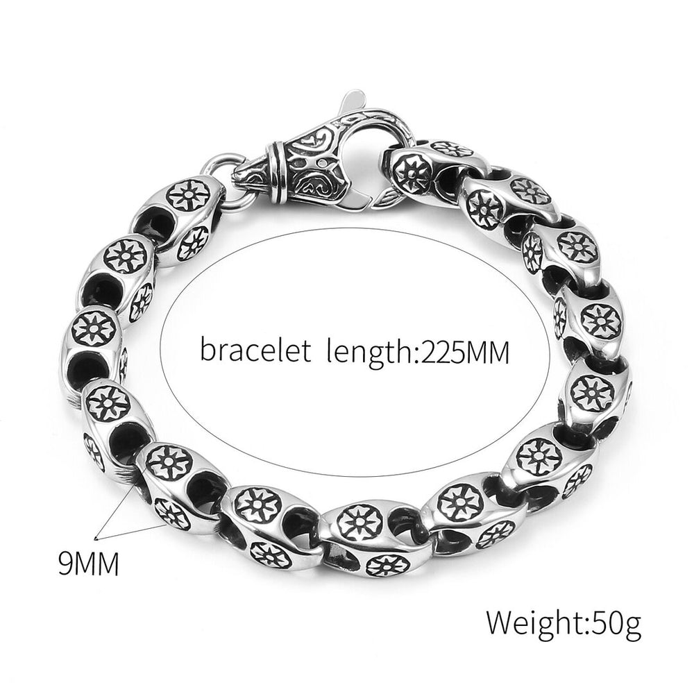 Bracelet femme acier inoxydable, fleur – Vente Flash Bijoux