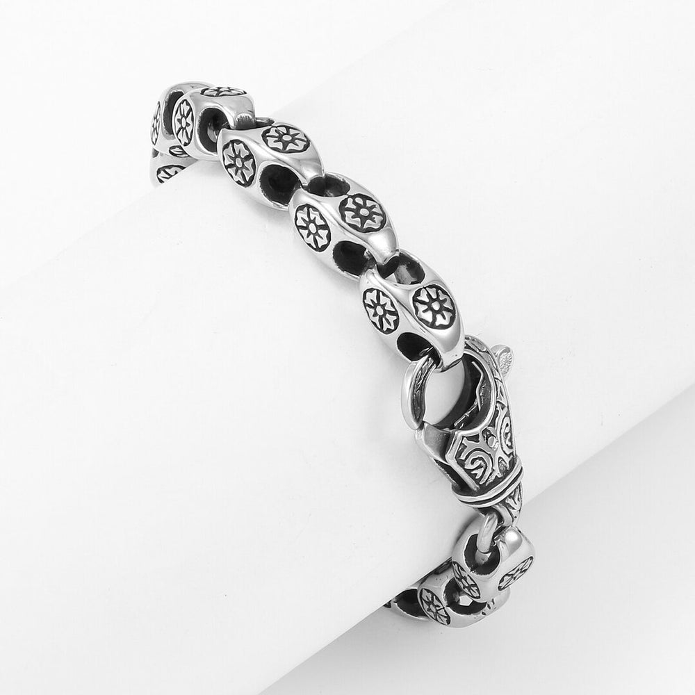 Bracelet femme acier inoxydable, fleur – Vente Flash Bijoux