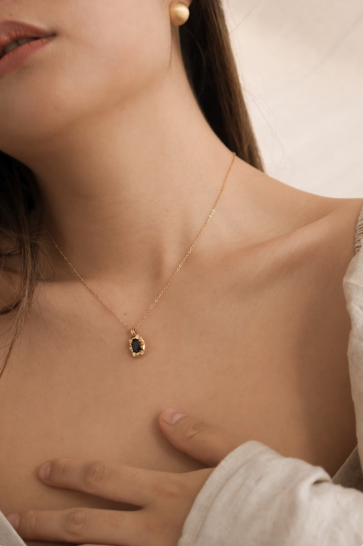 Collier femme doré, chaîne, zircon cubique, raffiné – Vente Flash Bijoux