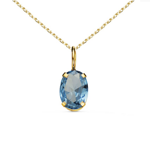 Collier femme doré, topaze – Vente Flash Bijoux