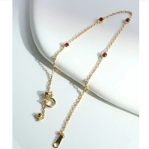 Bracelet femme doré, chaîne, zircon cubique – Vente Flash Bijoux