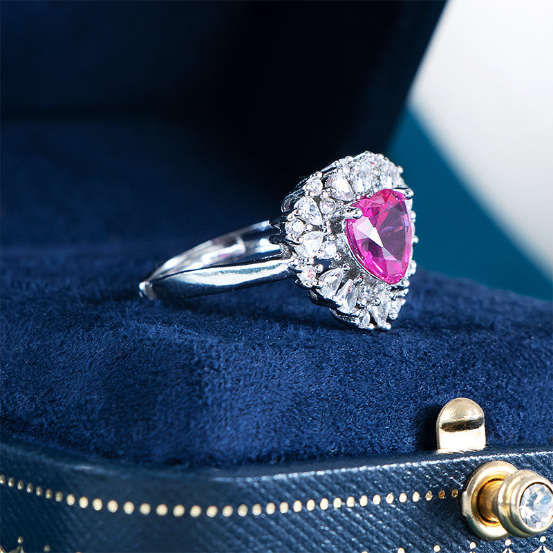Bague femme argentée, solitaire, zircon cubique, ajustable – Vente Flash Bijoux