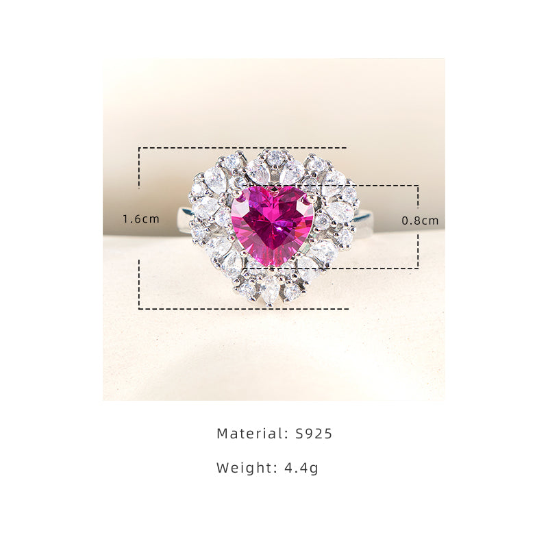 Bague femme argentée, solitaire, zircon cubique, ajustable – Vente Flash Bijoux