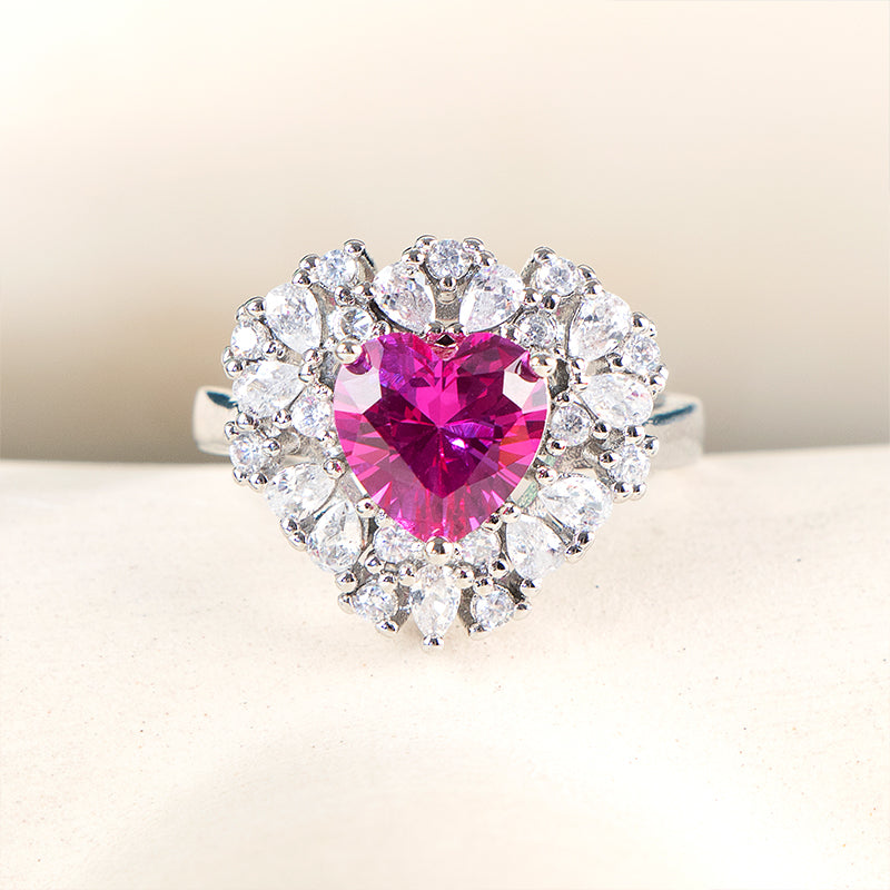 Bague femme argentée, solitaire, zircon cubique, ajustable – Vente Flash Bijoux