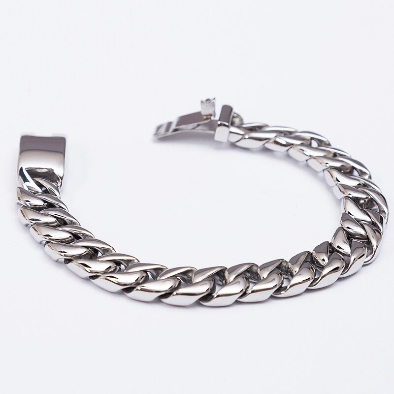 Bracelet homme acier inoxydable, chaîne, raffiné, vintage – Vente Flash Bijoux