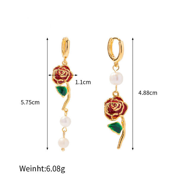 Boucles d'oreilles dorées, perles – Vente Flash Bijoux