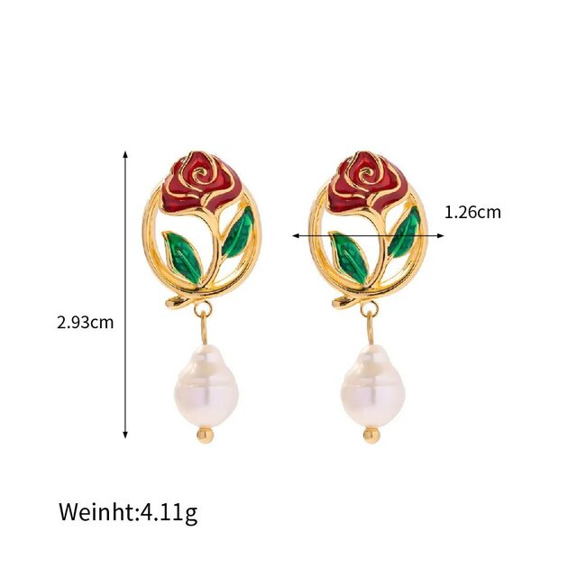 Boucles d'oreilles dorées, perles – Vente Flash Bijoux