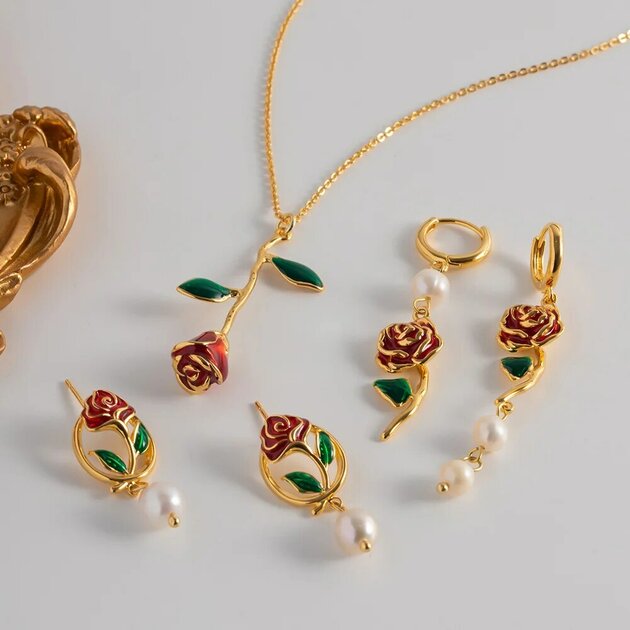 Boucles d'oreilles dorées, perles – Vente Flash Bijoux