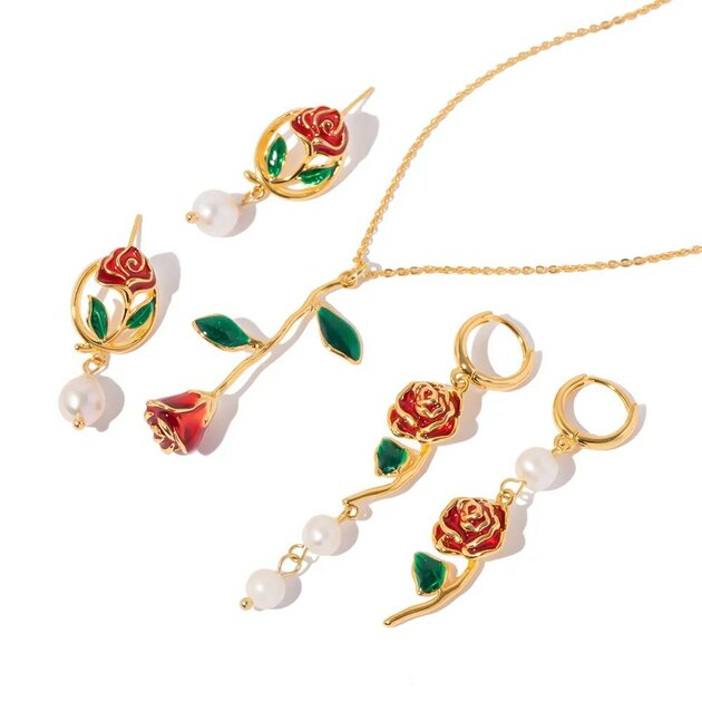 Boucles d'oreilles dorées, perles – Vente Flash Bijoux