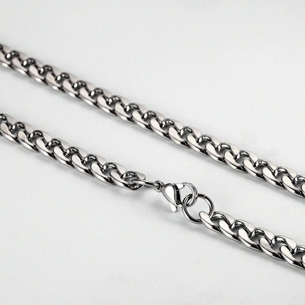 Collier homme acier inoxydable, chaîne, raffiné – Vente Flash Bijoux