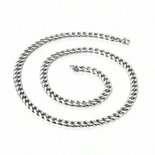 Collier homme acier inoxydable, chaîne, raffiné – Vente Flash Bijoux