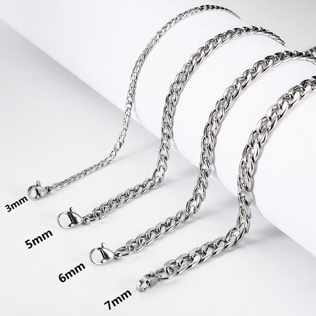 Collier homme acier inoxydable, chaîne, raffiné – Vente Flash Bijoux