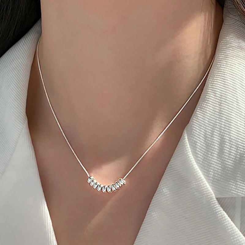 Collier femme argenté – Vente Flash Bijoux