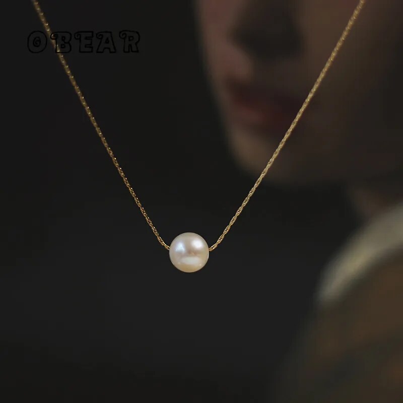Collier femme doré, perles, élégant, délicat – Vente Flash Bijoux