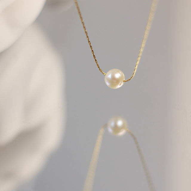 Collier femme doré, perles, élégant, délicat – Vente Flash Bijoux