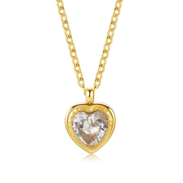 Collier femme doré, ras du cou, zircon cubique – Vente Flash Bijoux