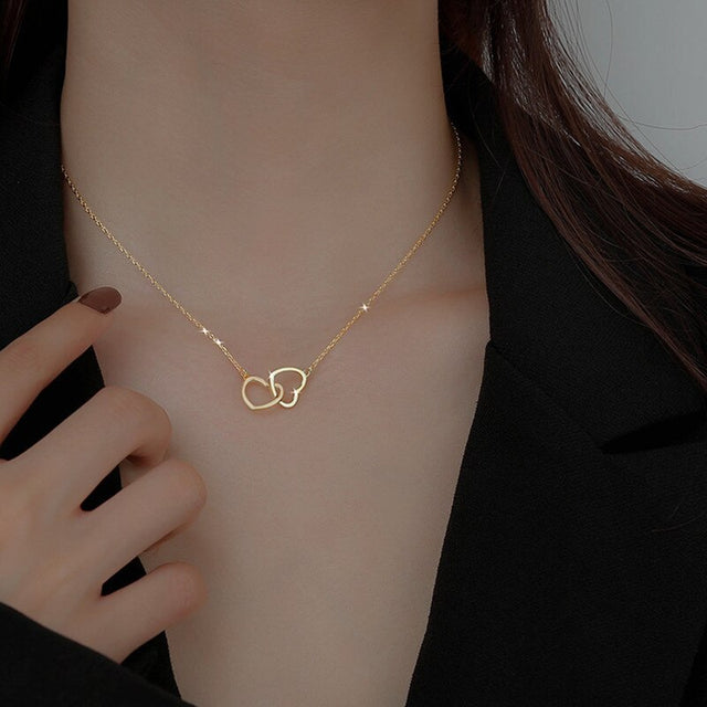 Collier femme doré, cœur, romantique – Vente Flash Bijoux
