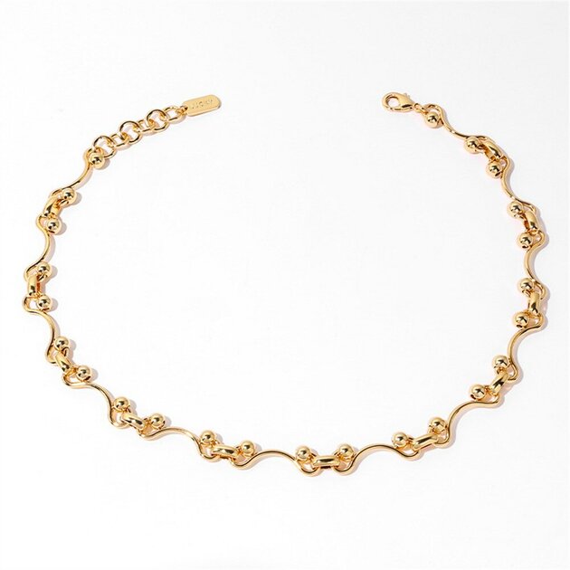 Collier femme doré, tendance – Vente Flash Bijoux