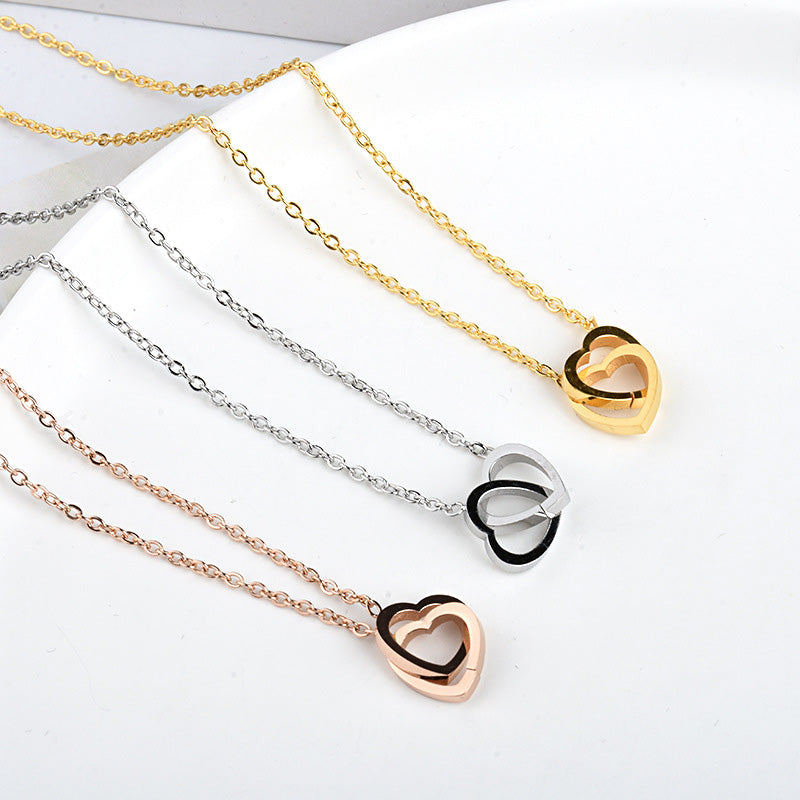 Collier femme doré, cœur, minimaliste, romantique – Vente Flash Bijoux