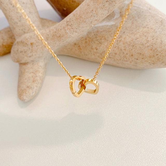 Collier femme doré, cœur, minimaliste, romantique – Vente Flash Bijoux