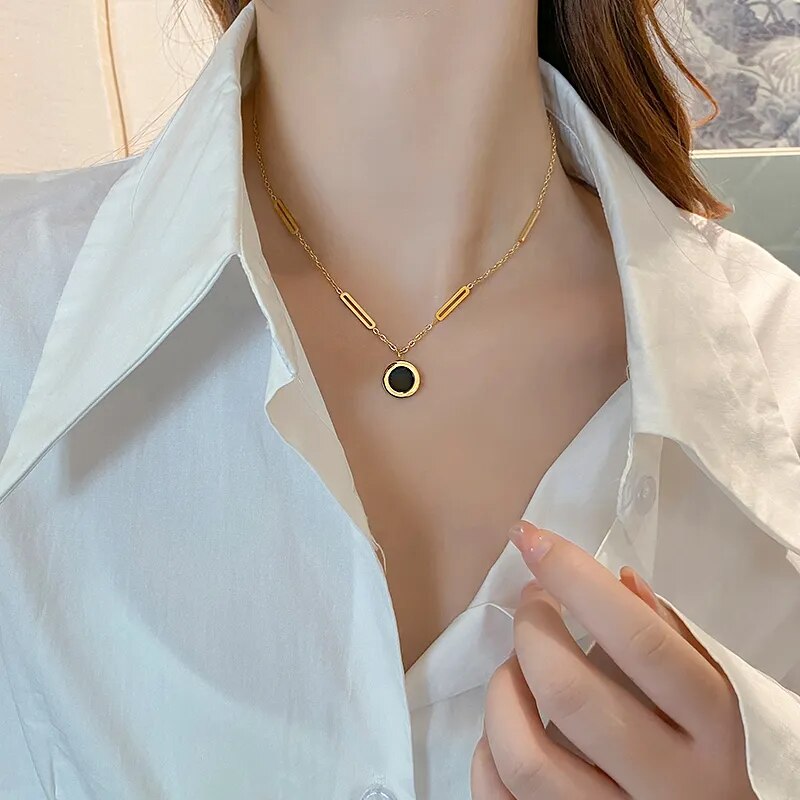 Collier femme acier inoxydable, raffiné, délicat – Vente Flash Bijoux