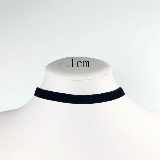 Collier femme noir, ras du cou – Vente Flash Bijoux