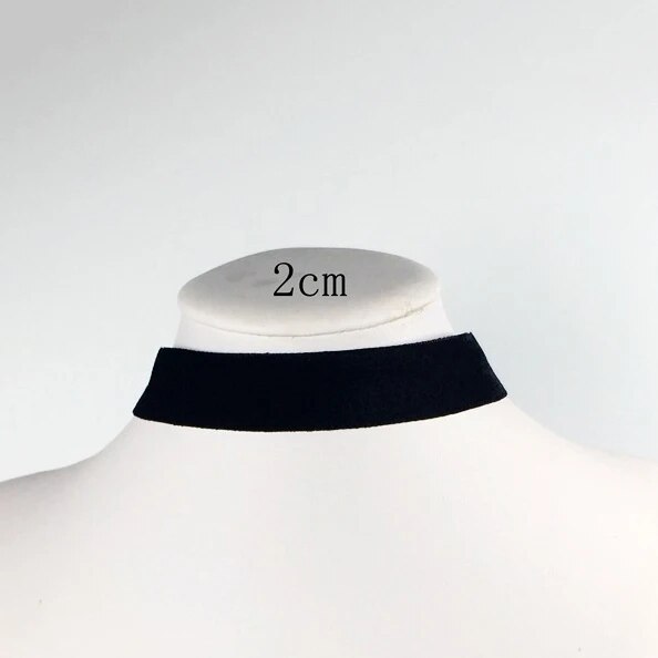 Collier femme noir, ras du cou – Vente Flash Bijoux