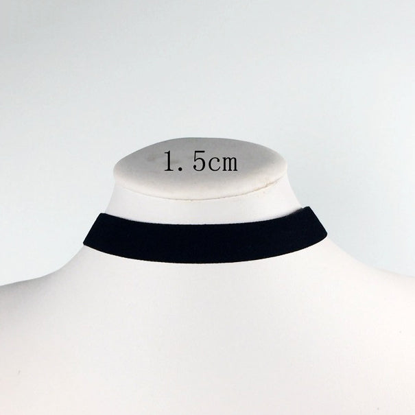 Collier femme noir, ras du cou – Vente Flash Bijoux