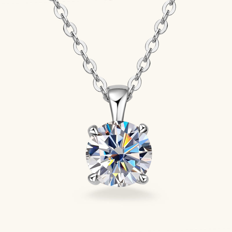 Collier femme doré, moissanite – Vente Flash Bijoux