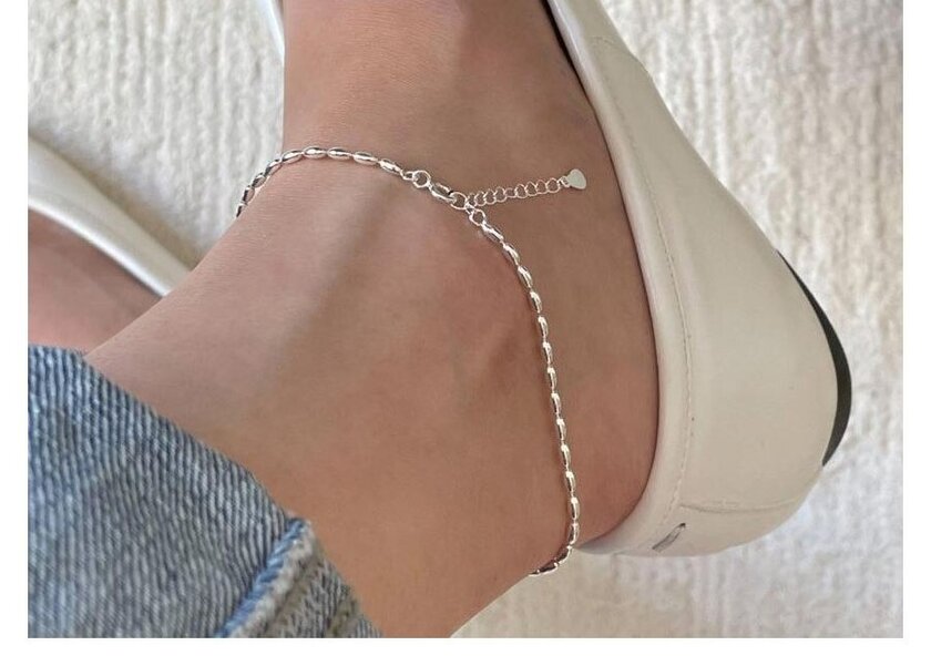 Bracelet femme argenté, chaîne, perles, raffiné – Vente Flash Bijoux