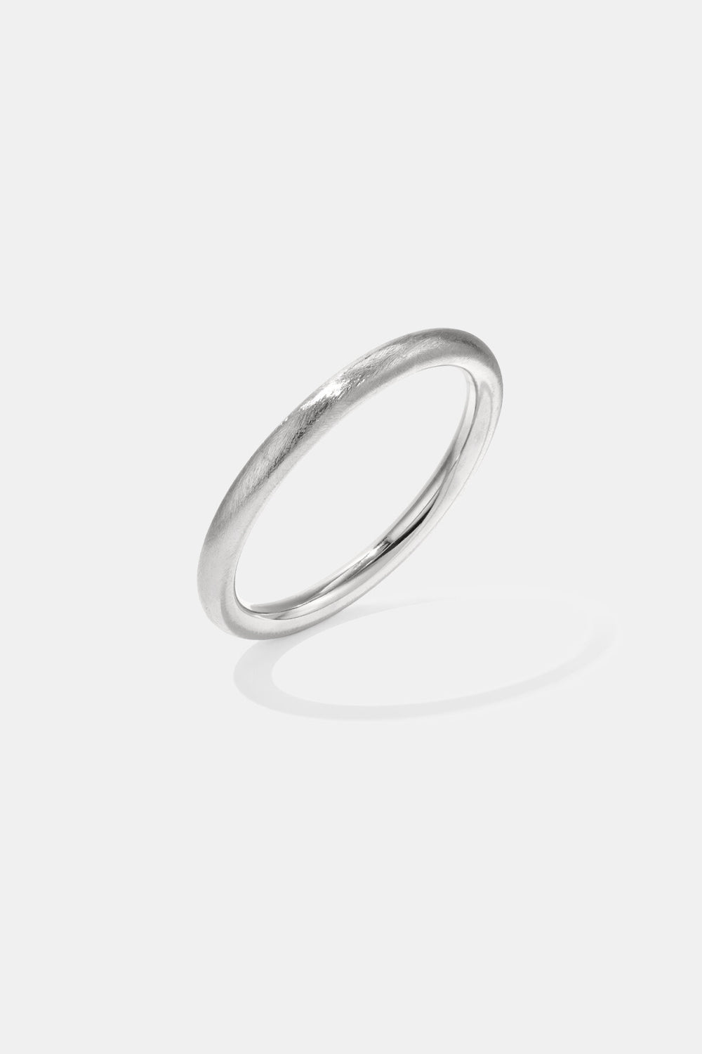 Bracelet jonc épais arrondi argenté Lumé en acier inoxydable