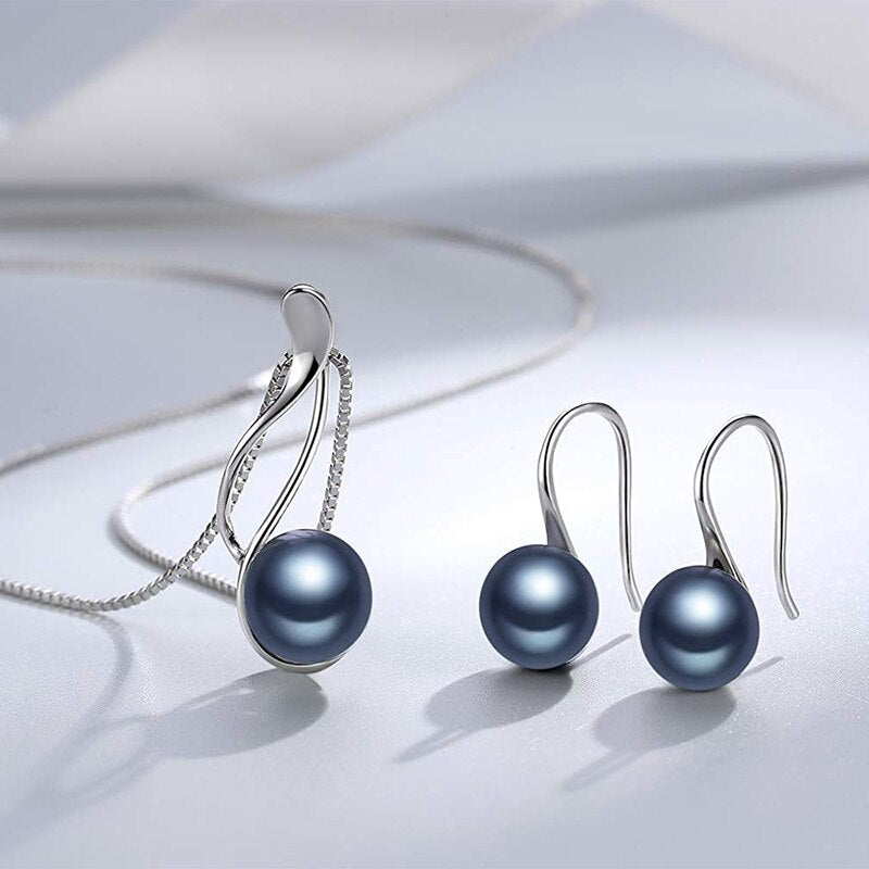 Boucles d'oreilles argentées, perles, romantique – Vente Flash Bijoux
