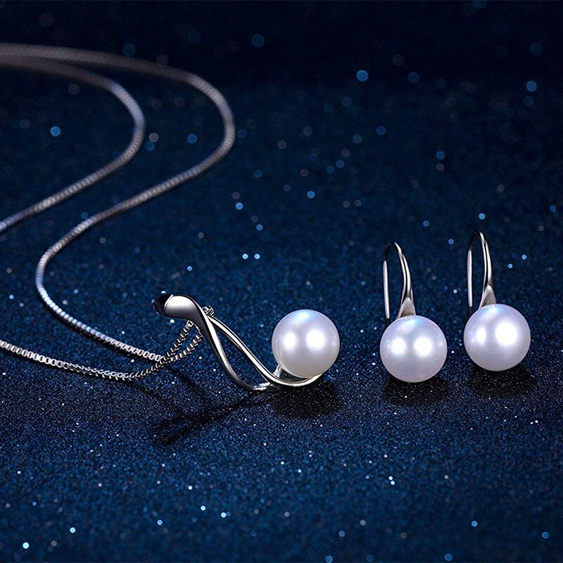 Boucles d'oreilles argentées, perles, romantique – Vente Flash Bijoux