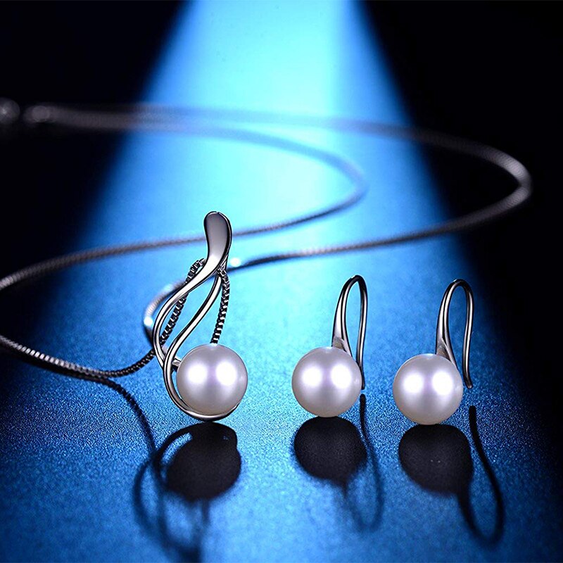Boucles d'oreilles argentées, perles, romantique – Vente Flash Bijoux