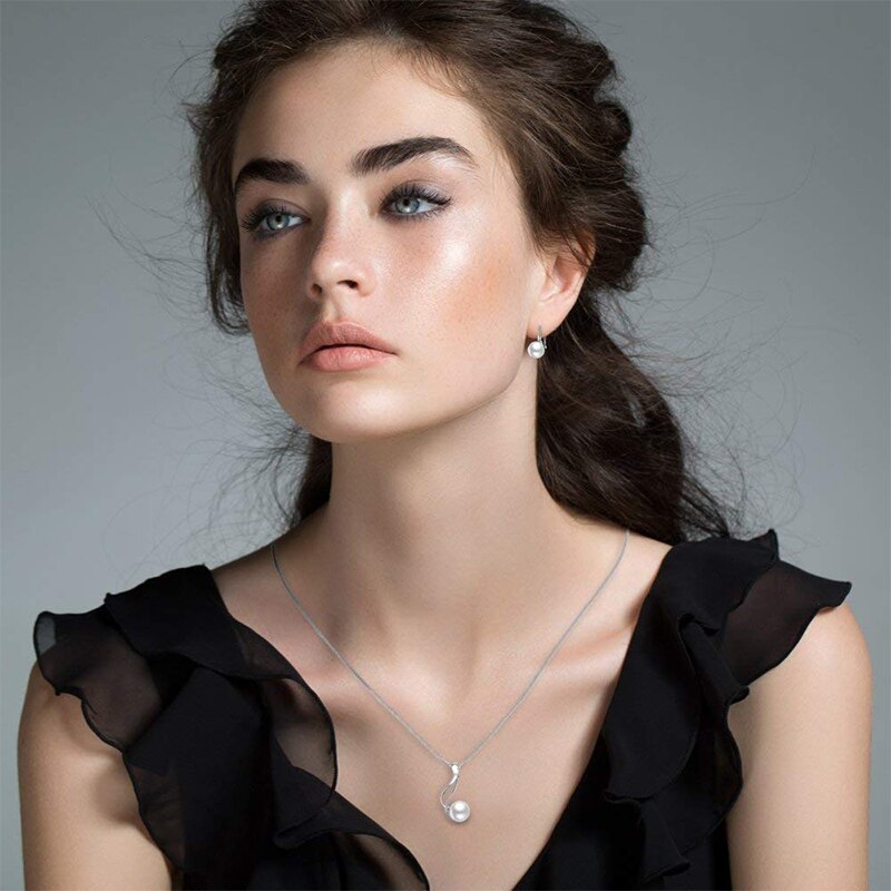 Boucles d'oreilles argentées, perles, romantique – Vente Flash Bijoux
