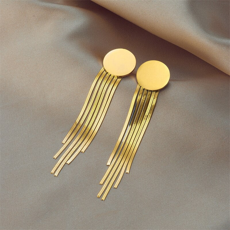 Boucles d'oreilles dorées, raffiné, intemporel – Vente Flash Bijoux