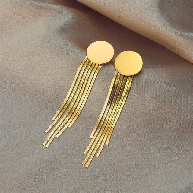 Boucles d'oreilles dorées, raffiné, intemporel – Vente Flash Bijoux