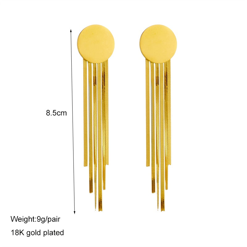 Boucles d'oreilles dorées, raffiné, intemporel – Vente Flash Bijoux