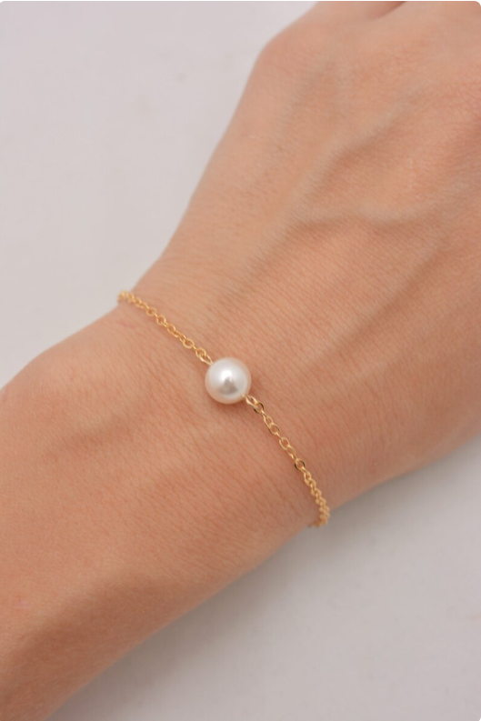 Bracelet femme doré, perles, graphique – Vente Flash Bijoux
