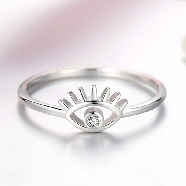 Bague femme argentée, zircon cubique, raffiné, chic – Vente Flash Bijoux