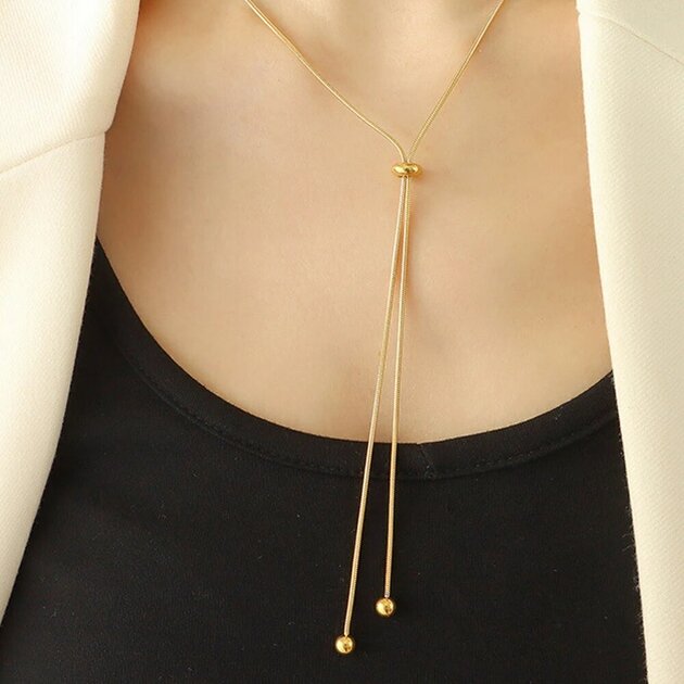 Collier femme doré, romantique – Vente Flash Bijoux
