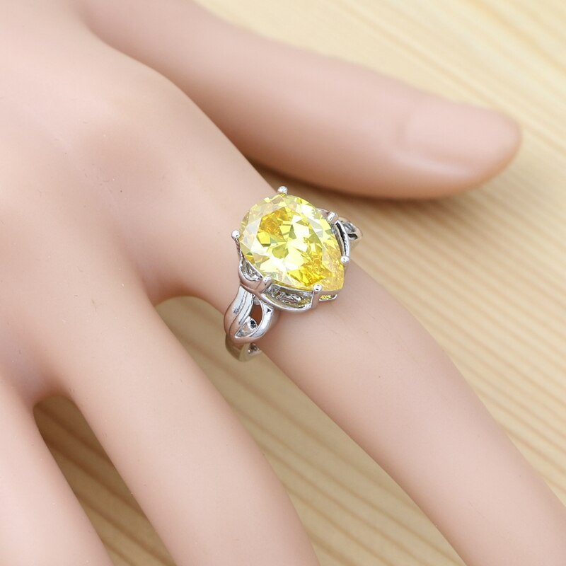 Parure femme argentée, goutte, zircon cubique – Vente Flash Bijoux