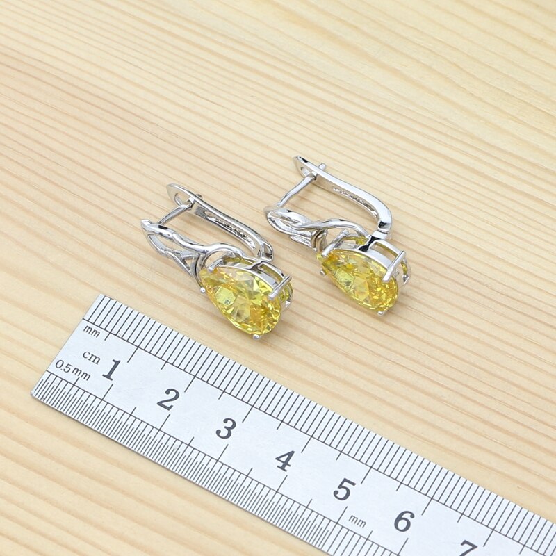 Parure femme argentée, goutte, zircon cubique – Vente Flash Bijoux