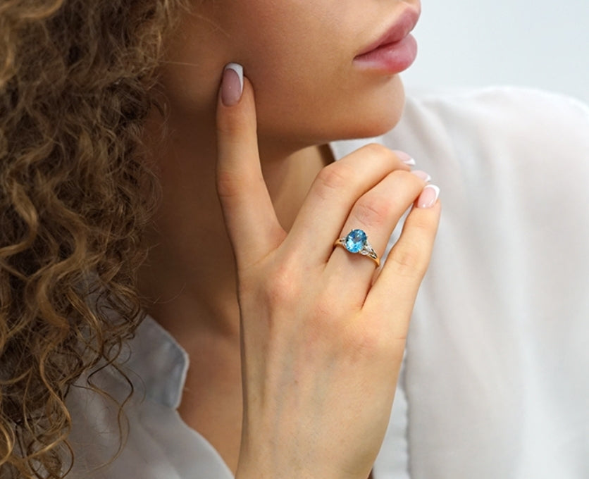 Bague femme dorée, zircon cubique, ajustable, raffiné – Vente Flash Bijoux