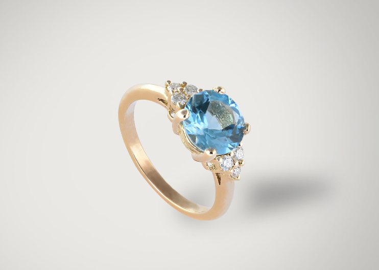 Bague femme dorée, zircon cubique, ajustable, raffiné – Vente Flash Bijoux