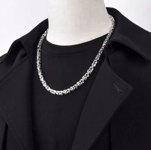Collier homme acier inoxydable, chaîne – Vente Flash Bijoux
