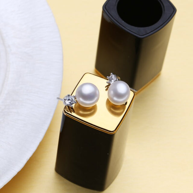 Boucles d'oreilles argentées, zircon cubique, graphique – Vente Flash Bijoux
