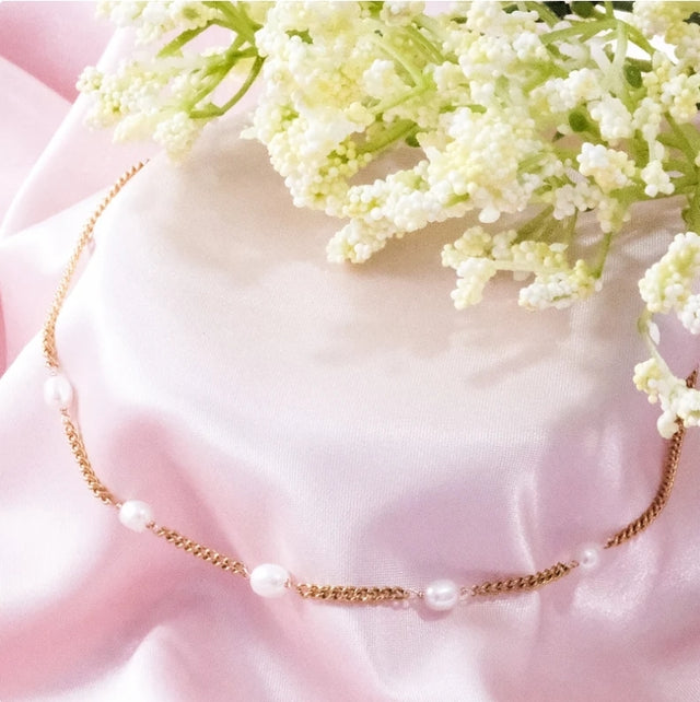 Collier femme doré, ras du cou, perles, bohème – Vente Flash Bijoux