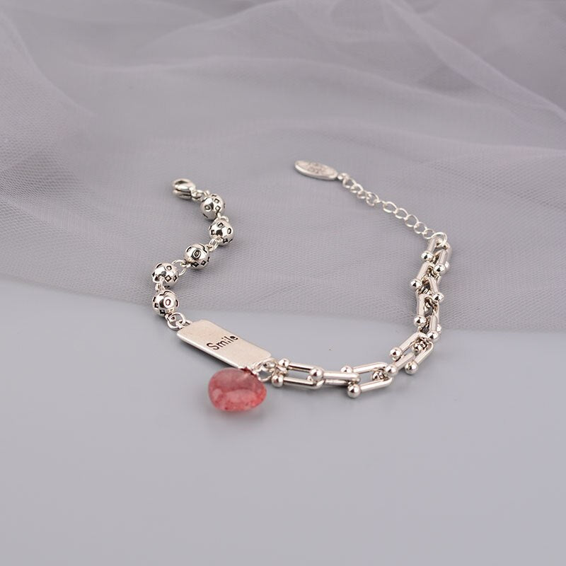 Bracelet femme argenté, chaîne, raffiné, minimaliste – Vente Flash Bijoux